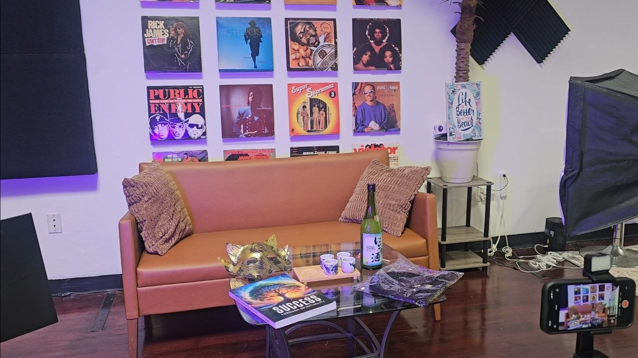 Vintage Vinyl Wall at Beachside Studios